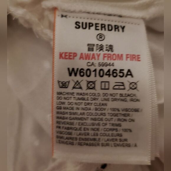 NWT Superdry Ameera Off The Shoulder Top Size 6 - Picture 15 of 15